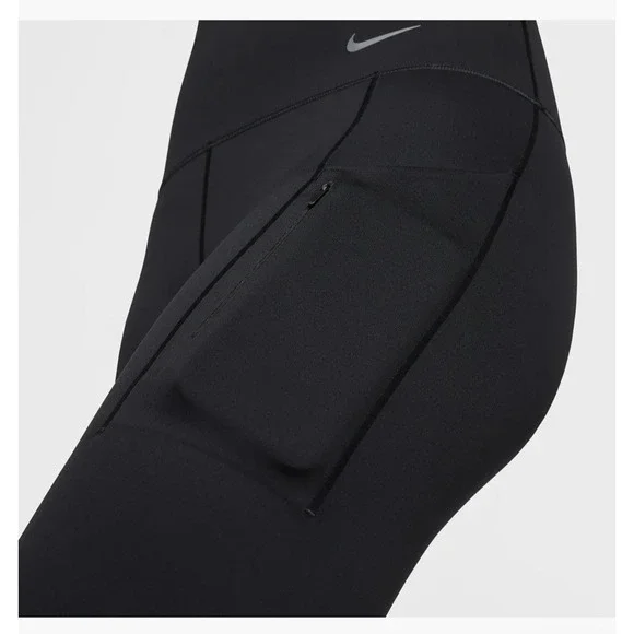 Nike Go Firm Support High Waist 7/8 Tights w/ Pockets Womens XS Black DQ5636 010 - Picture 4 of 6